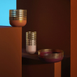 mia-vase-mason-editions-modern-red-pink-orange-matte-gold-metal-table-top