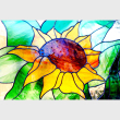 sunflowers-stained-glass-hand-made-vitree-tiffany-technique