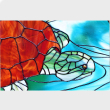 turtle-stained-glass-hand-made-italian-design