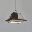 il-tocco-suspension-lamp-grey-beige-velvet-leather-fabric