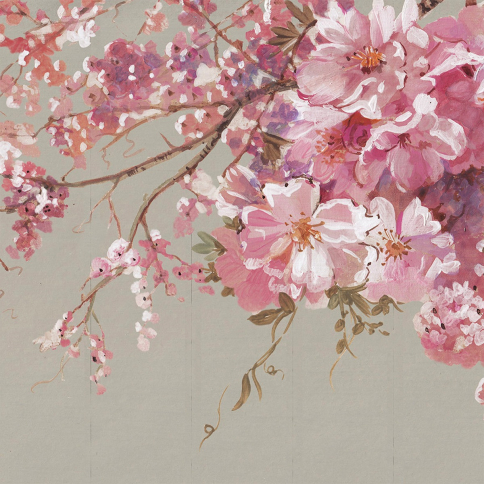 Blossom Grey Wallpaper