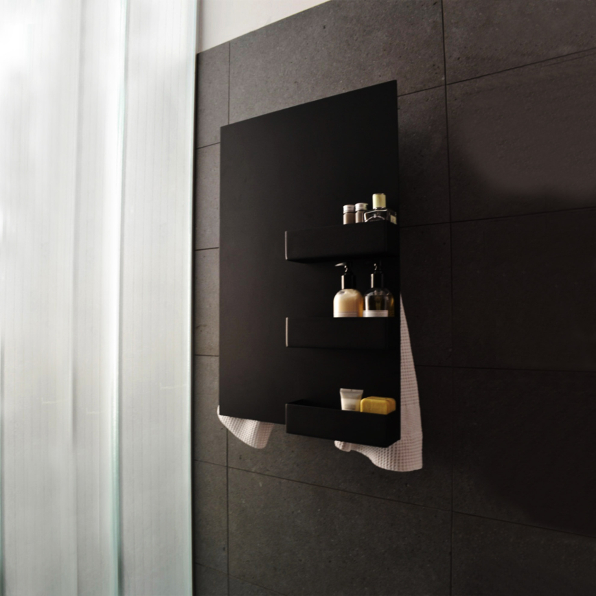 Geometrici Rectangle & Shelves Towel Warmer