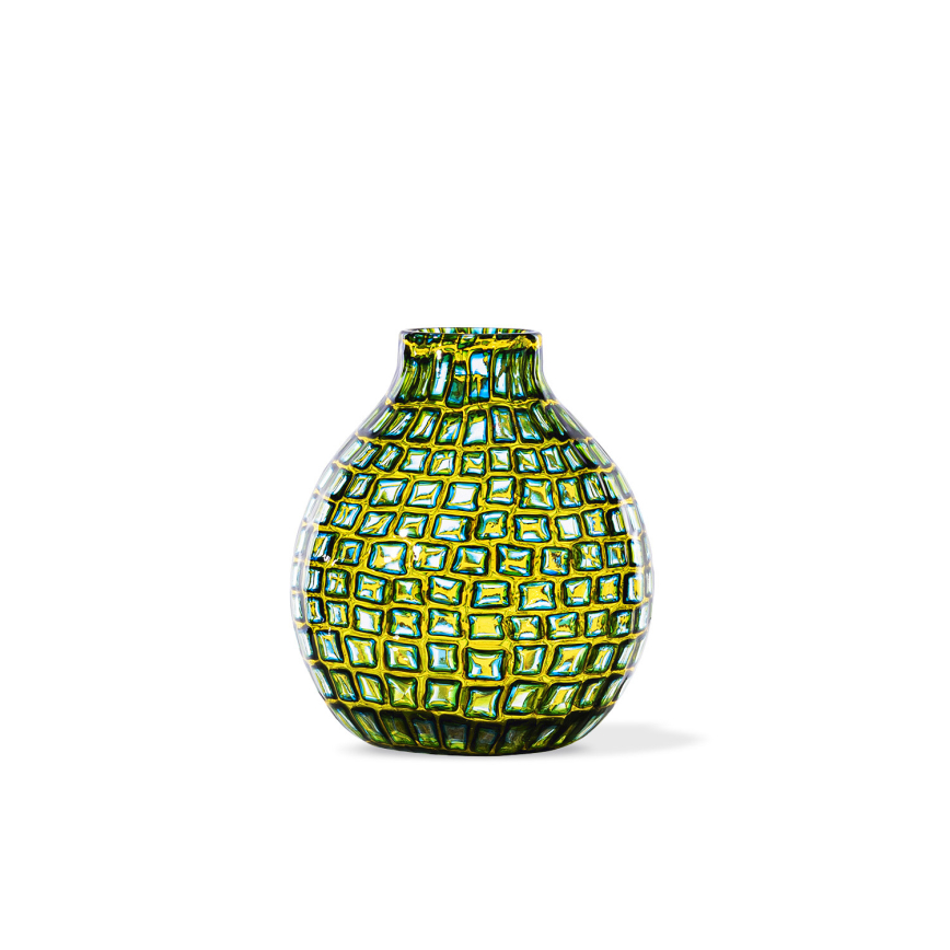 Murrine Romane Vase Green