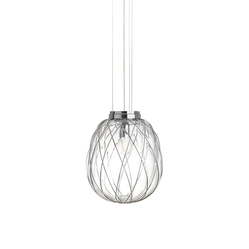 Pinecone Suspension Lamp Chrome