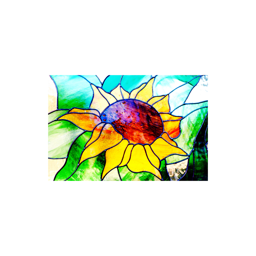 Sunflowers Stained Glass by Vitree