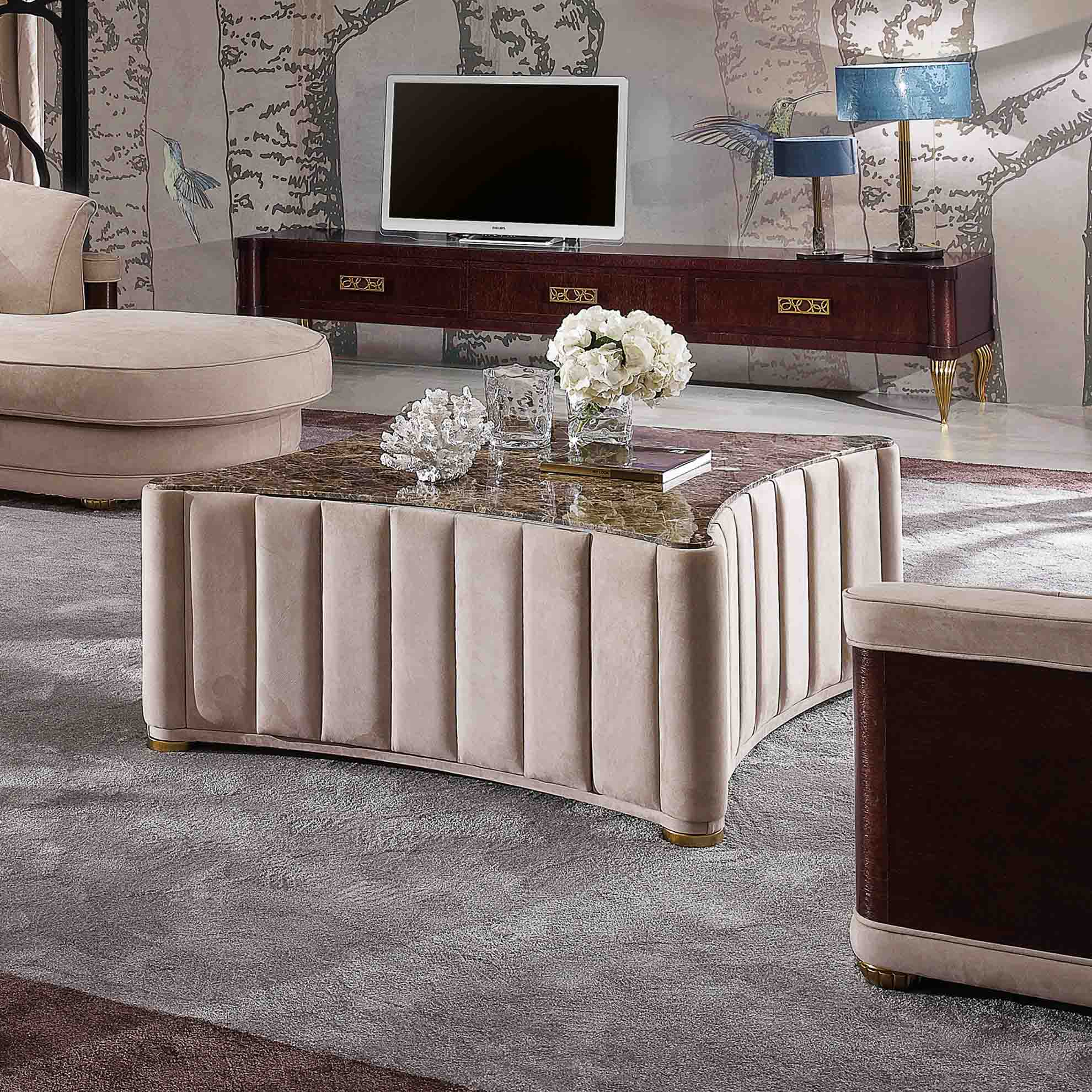 Eva round Coffee Table Aura collection Valderamobili