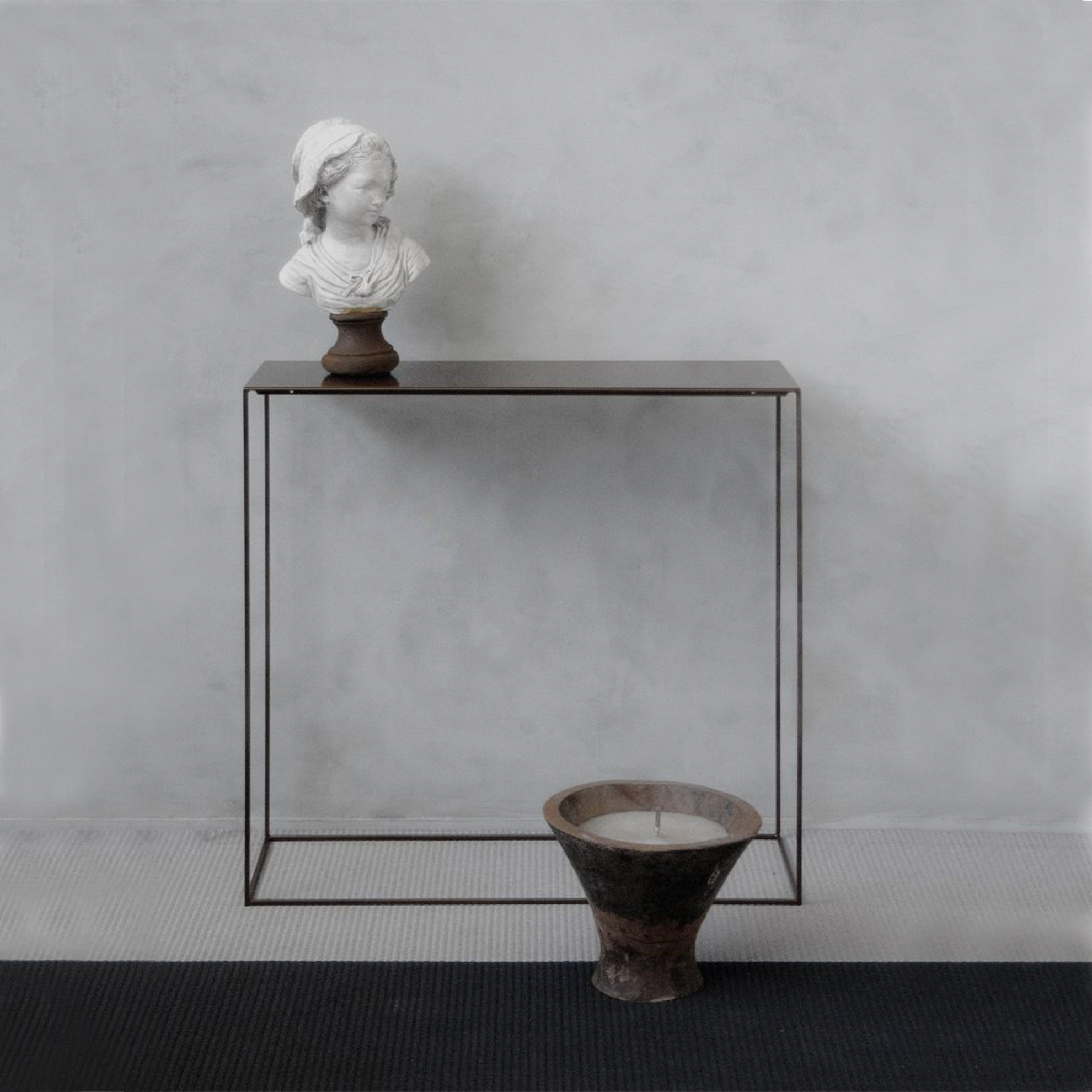 ARTI E MESTIERI console ZEUS (Slate - varnished Metal) 